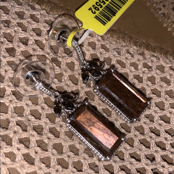 CHOCOLATE SAPPHIRE EARRINGS 18.22cts. - Picture 2 of 8